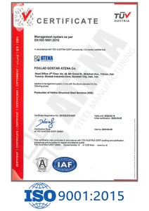 استاندارد ISO 9001:2015
