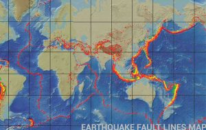 earthquake fault lines map
